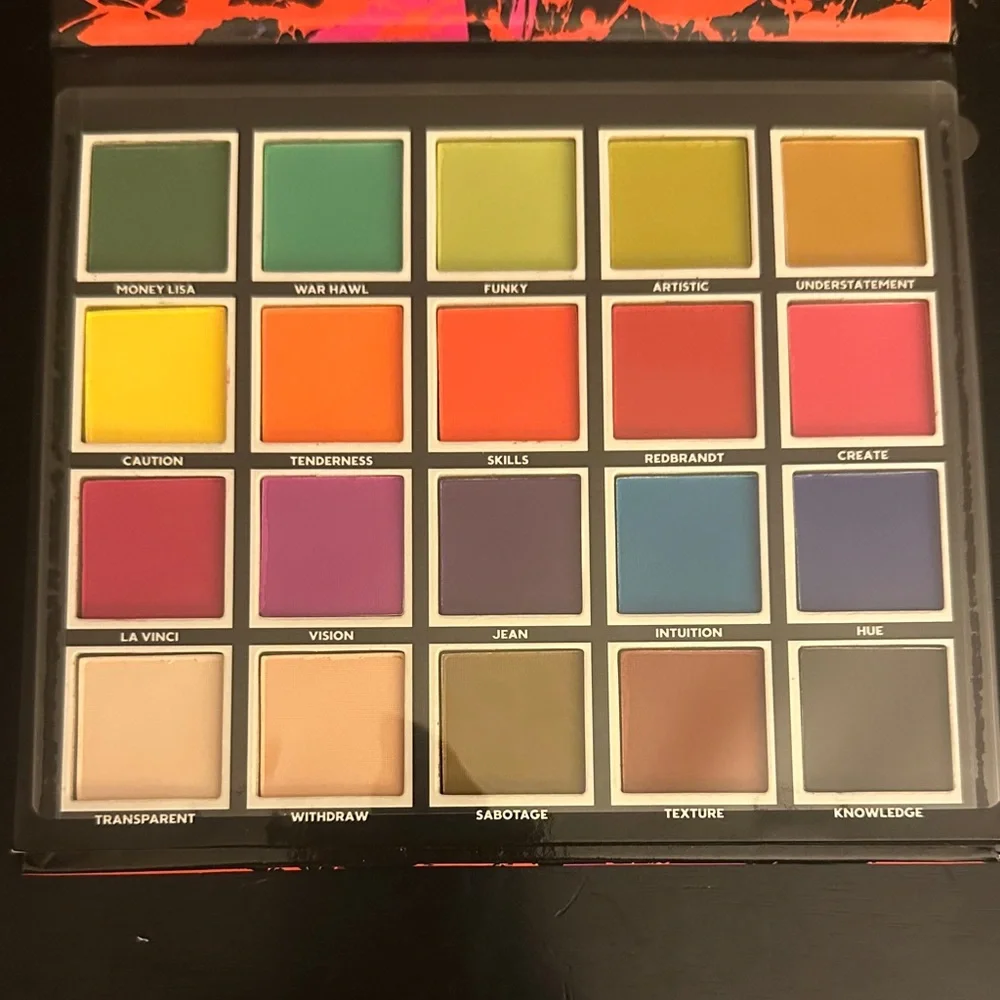 City Color Abstract Palette with Neon Pink, Neon Yellow & Bright Green Splatter